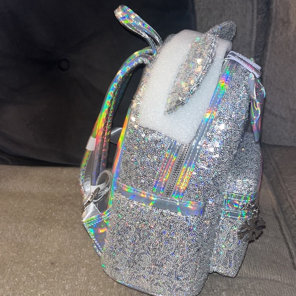 Silver sequin loungefly and wallet nwt - Picture 5 of 5